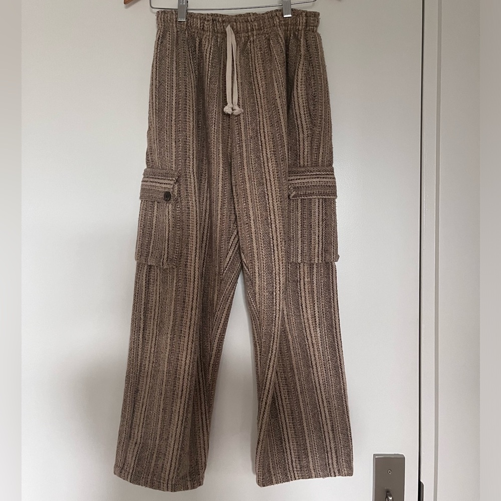 100% Woven Cotton Cargo Pants